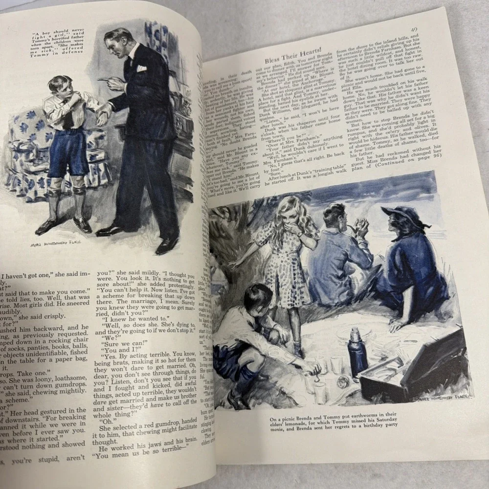 Good Housekeeping Magazine January 1936 Vintage NO Back Cover Disney Ford Ad